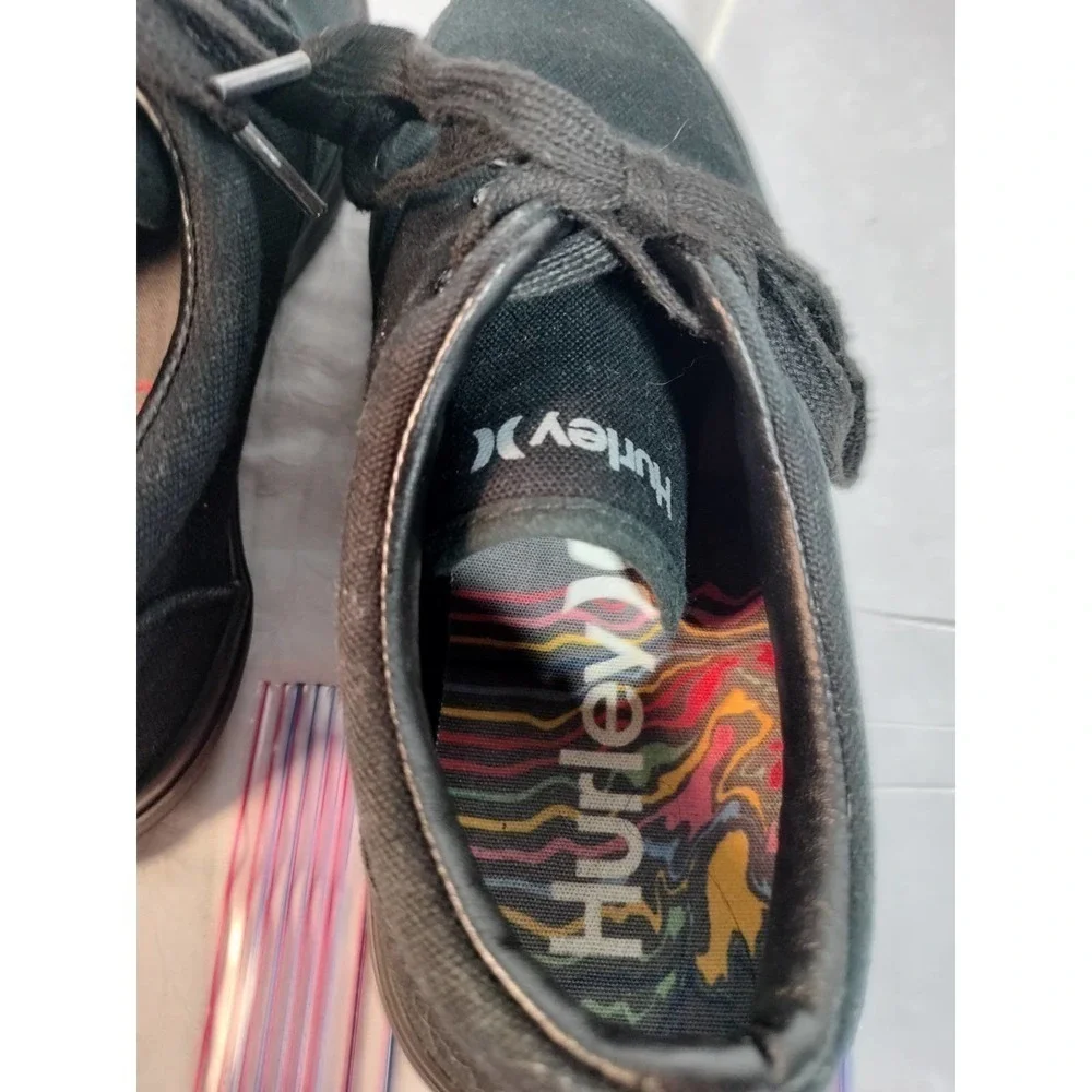 Hurley Marley youth black sneakers size 3